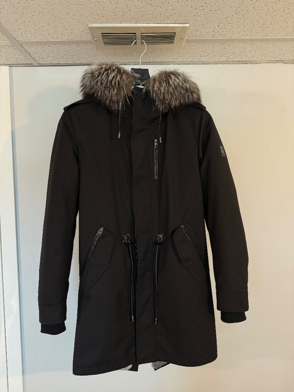 MACKAGE Moritz-X Down Filled/Rabbit Fur Lined Parka Mens Size 36 NWT